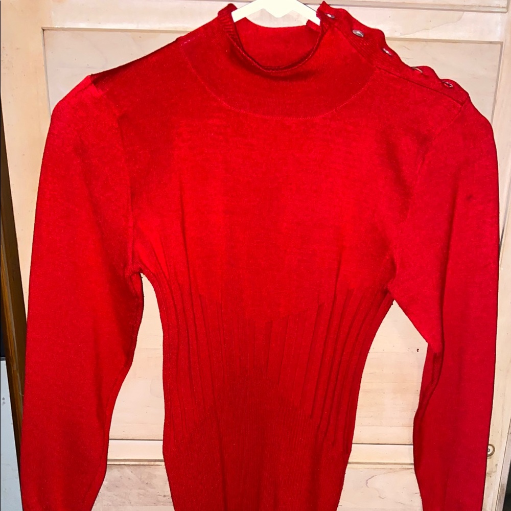 Red Turtleneck - Picture 2 of 11